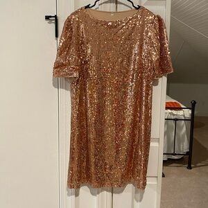 Sequin Gold Dress